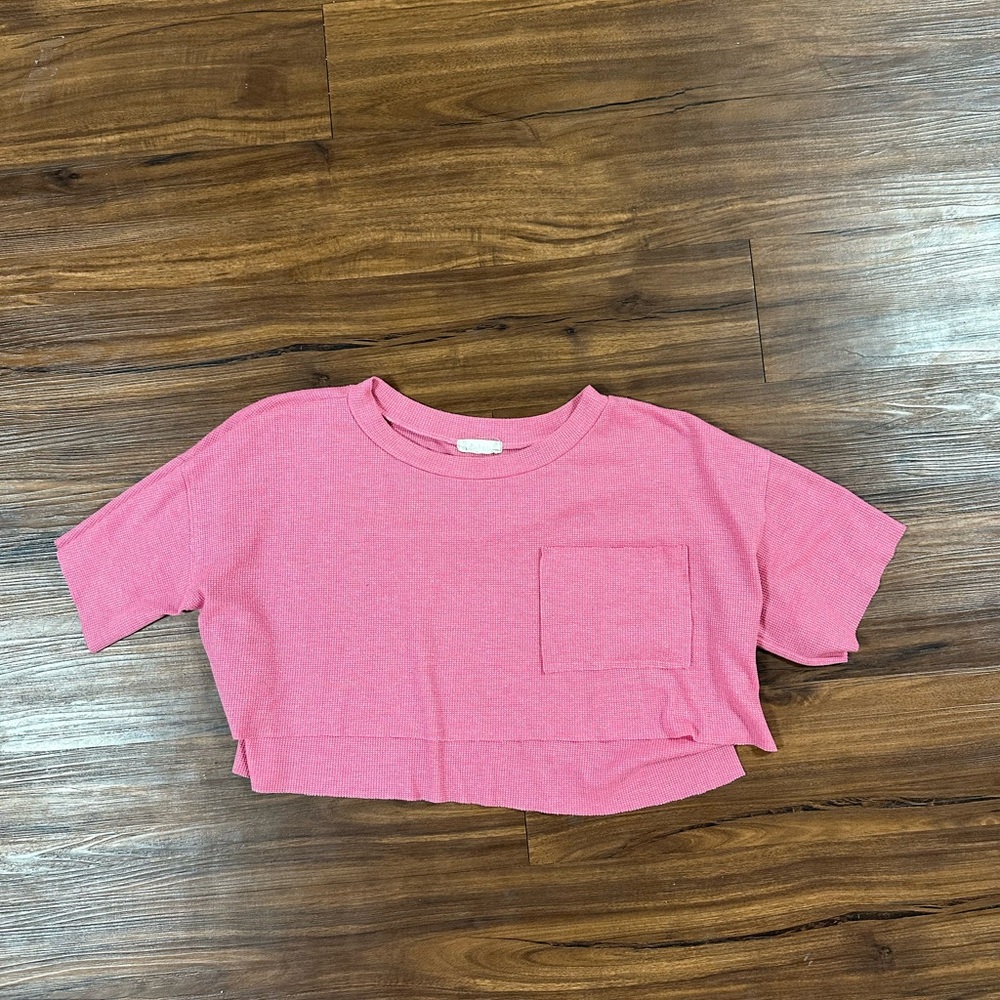 Altar’d State Pink Cropped Top Size XS